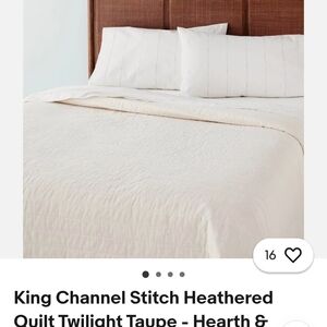 Hearth & Hand Cream Quilt Set